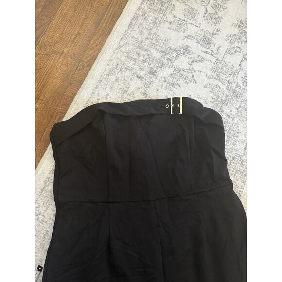 Lulus Deeply Sophisticated Black Strapless Wide-Leg Jumpsuit Size Small NWT sexy - Picture 8 of 9